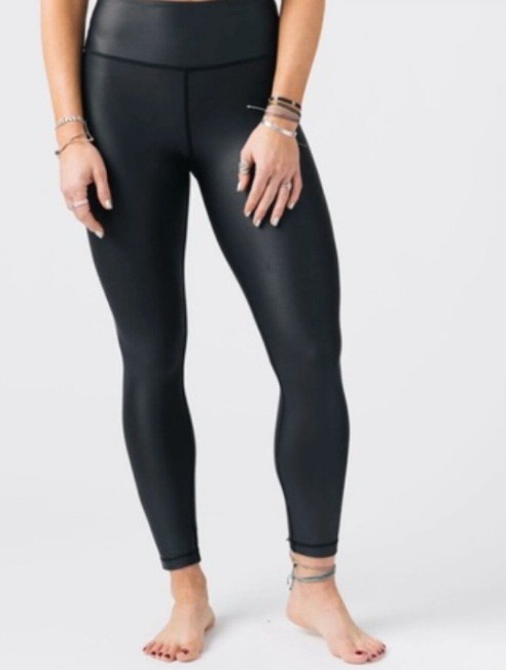 ZYIA Women’s High-Waist Black Performance Leggings